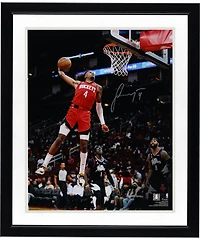 Jalen Green Houston Rockets Autographed 16" x 20" Dunk vs. Los Angeles Clippers Photograph