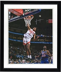 Jalen Green Houston Rockets Autographed 16" x 20" Dunk vs. Warriors Photograph