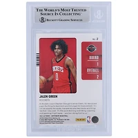 Carte de recrue authentifiée signée par Jalen Green Houston Rockets pour les Panini Contenders 2021-22 2021 Draft Class #2 Beckett Fanatics