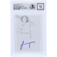 Jalen Green Houston Rockets Autographed 2021-22 Panini Court Kings Fresh Paint Black Printing Plate #22 #1/1 Beckett Fanatics Witnessed Authenticated 10 Rookie Card