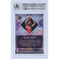 Jalen Green Houston Rockets Autographié 2021-22 Panini Donruss Great X-Pectations # 11 Beckett Fanatics Witnessed Authenticated 10 Rookie Card