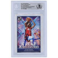 Jalen Green Houston Rockets Autographed 2021-22 Panini Donruss Great X-Pectations #11 Beckett Fanatics Witnessed Authenticated Rookie Card