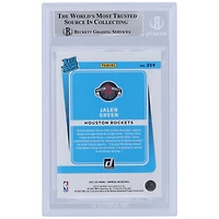 Jalen Green Houston Rockets Autographed 2021-22 Panini Donruss Rated Rookie #209 Beckett Fanatics Witnessed Authenticated Rookie Card with "Unicorn" Inscription