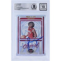 Jalen Green Houston Rockets Autographed 2021-22 Panini NBA Hoops Class of 2021 Holo #14 Beckett Fanatics Witnessed Authenticated 10 Rookie Card