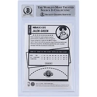 Jalen Green Houston Rockets Carte de recrue Panini NBA Hoops #218 Beckett 2021-22 autographiée par les fanatiques de Beckett avec l'inscription « Unicorn »