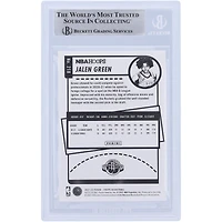 Jalen Green Houston Rockets Autographed 2021-22 Panini NBA Hoops #218 Beckett Fanatics Witnessed Authenticated Rookie Card with "2021 #2 Pick" Inscription
