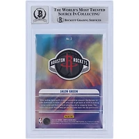 Jalen Green Houston Rockets Autographié 2021-22 Panini NBA Hoops Nous avons obtenu la prochaine carte n°2 Beckett Fanatics Witnessed Authenticated 10 Rookie
