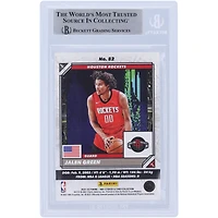 Jalen Green Houston Rockets Autographed 2021-22 Panini NBA Stickers #82 Beckett Fanatics Witnessed Authenticated Rookie Card