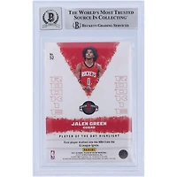 Jalen Green Houston Rockets Autographed 2021-22 Panini Player of the Day #52 Beckett Fanatics Witnessed Authenticated 10 Rookie Card