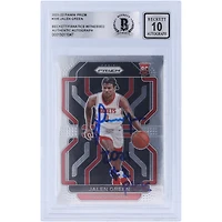 Jalen Green Houston Rockets Carte de recrue Panini Prizm #306 2021-22 autographiée Beckett Fanatics Witnessed Authenticated 10 Rookie avec l'inscription "2021 #2 Pick"