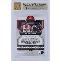 Jalen Green Houston Rockets Autographed 2021-22 Panini Prizm #306 Beckett Fanatics Witnessed Authenticated 9.5/10 Rookie Card