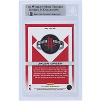 Jalen Green Houston Rockets Autographed 2021-22 Panini Recon #208 Beckett Fanatics Witnessed Authenticated Rookie Card