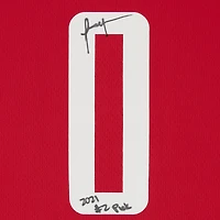 Maillot Swingman Nike Red Icon Edition 2021 autographié par Jalen Green des Houston Rockets avec inscription « 2021 #2 Pick »