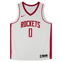 Jalen Green Houston Rockets Autographed 2021 Nike White Association Edition Swingman Jersey with "2021 #2 Draft Pick" Inscription