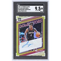 Jalen Green Houston Rockets Autographed 2022-23 Panini Donruss Optic Gold Prizm Dominators Sigs #DS-JGR #5/10 SGC Authenticated 9.5 Card