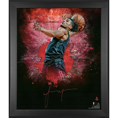 Jalen Green Houston Rockets Autographed Framed 20" x 24" In-Focus Photograph