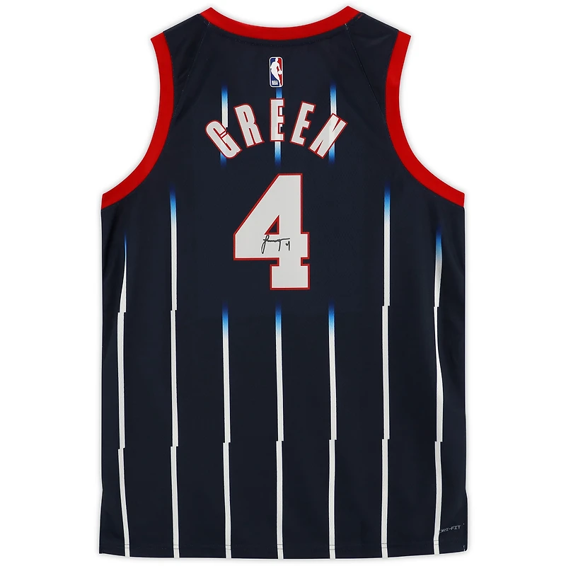 Jalen Green Houston Rockets Autographed Navy Nike 2022-23 City Edition Swingman Jersey
