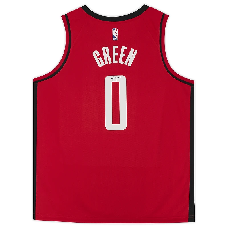 Jalen Green Houston Rockets Autographed Red Nike 2021-22 Icon Edition Swingman Jersey