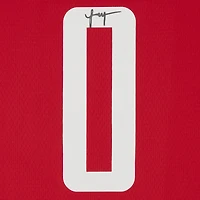 Maillot Nike Icon Edition Swingman rouge autographié par Jalen Green des Houston Rockets 2021-22