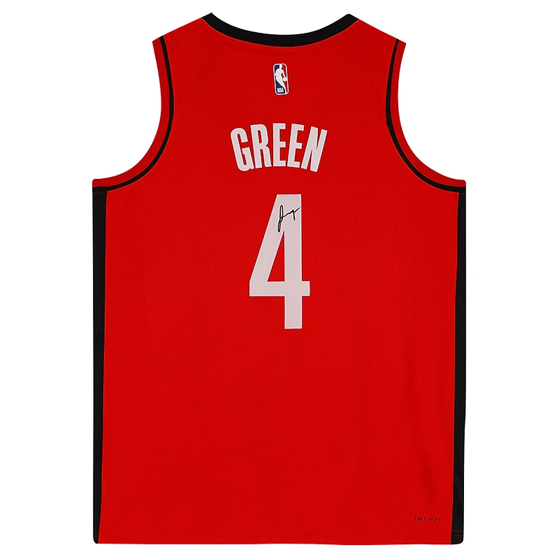 Jalen Green Houston Rockets Autographed Red Nike 2022-23 Icon Swingman #4 Jersey