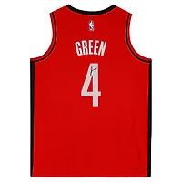 Jalen Green Houston Rockets Autographed Red Nike 2022-23 Icon Swingman #4 Jersey