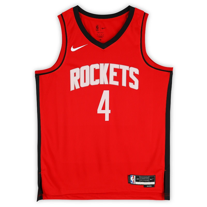Jalen Green Houston Rockets Autographed Red Nike Icon Edition Swingman Jersey 