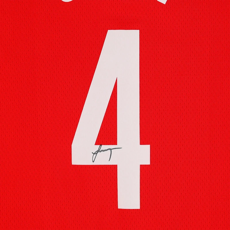 Jalen Green Houston Rockets Autographed Red Nike Icon Edition Swingman Jersey 