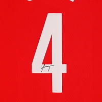 Jalen Green Houston Rockets Autographed Red Nike Icon Edition Swingman Jersey 
