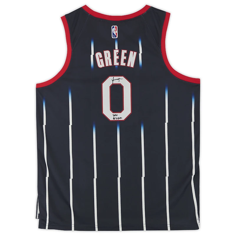 Jalen Green Navy Houston Rockets Autographed Nike 2021-22 Mixtape Swingman Jersey with "2021 #2 Pick" Inscription