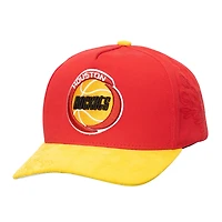 Casquette ajustable rouge/jaune pour homme Mitchell & Ness Houston Rockets May Flowers