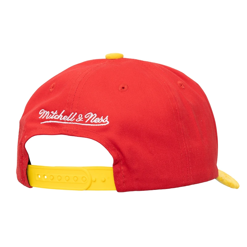 Casquette ajustable rouge/jaune pour homme Mitchell & Ness Houston Rockets May Flowers