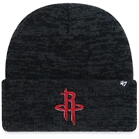 Men's '47 Black Houston Rockets Brain Freeze Cuffed Knit Hat