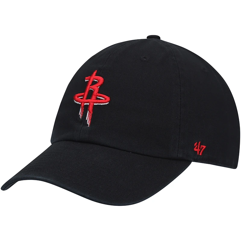 Casquette ajustable pour homme « 47 » Houston Rockets Core Logo Clean Up noire