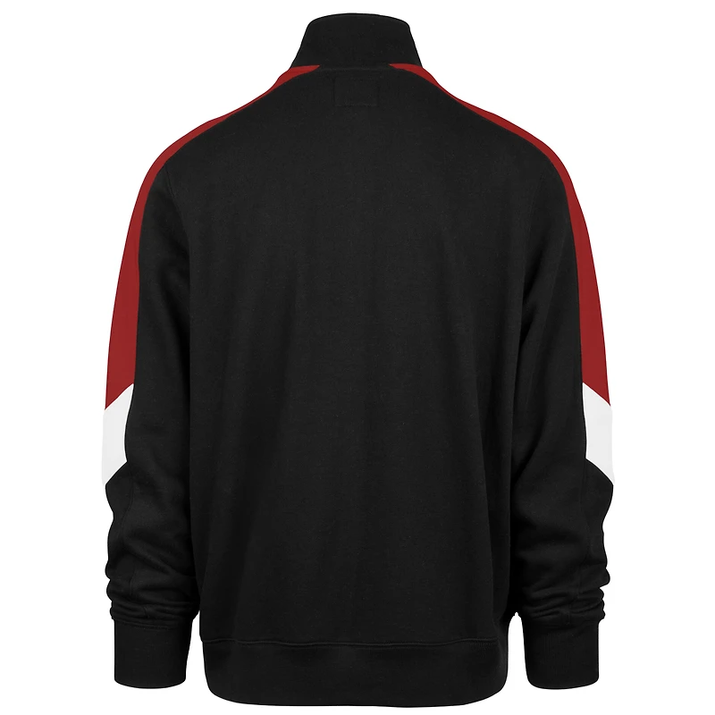Men's '47  Black Houston Rockets Wordmark Shoot Out Full-Zip Track Jacket