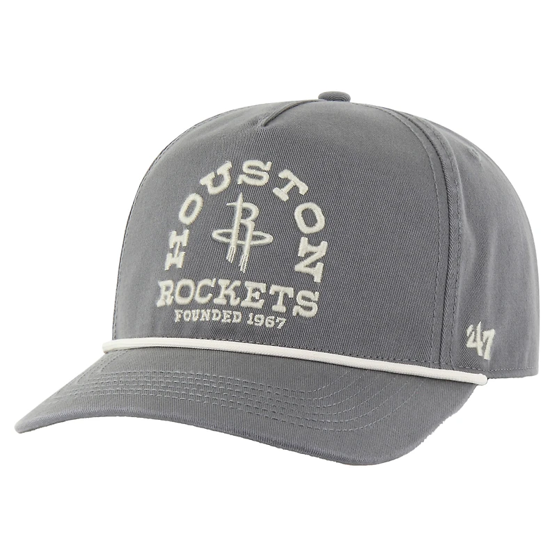Casquette ajustable '47 Houston Rockets Canyon Ranchero Hitch pour homme, couleur anthracite