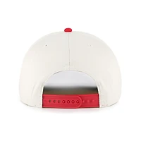 Men's '47 Cream/Red Houston Rockets Pomona Two-Tone Rope Hitch Adjustable Hat