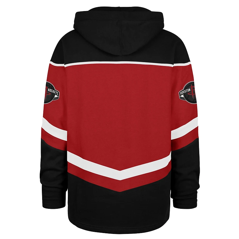 Sweat à capuche Houston Rockets Tri-Satin Layup Lacer pour homme, rouge et noir, taille 47