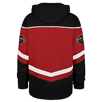 Sweat à capuche Houston Rockets Tri-Satin Layup Lacer pour homme, rouge et noir, taille 47