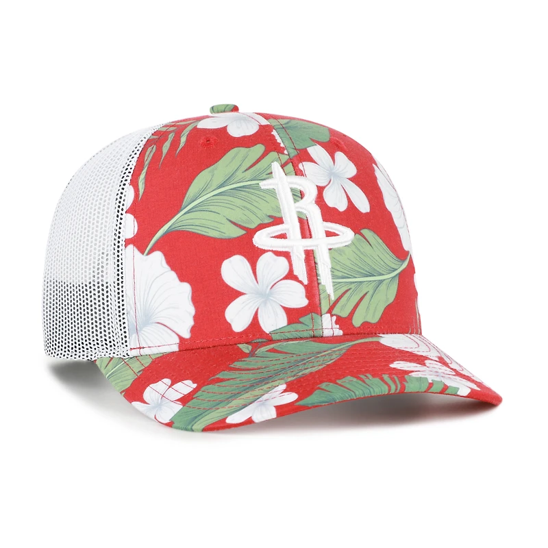 Men's '47 Red Houston Rockets Beach Side Trucker Adjustable Hat