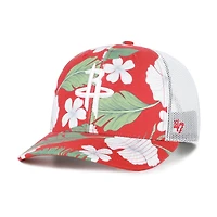 Men's '47  Red Houston Rockets Beach Side Trucker Adjustable Hat