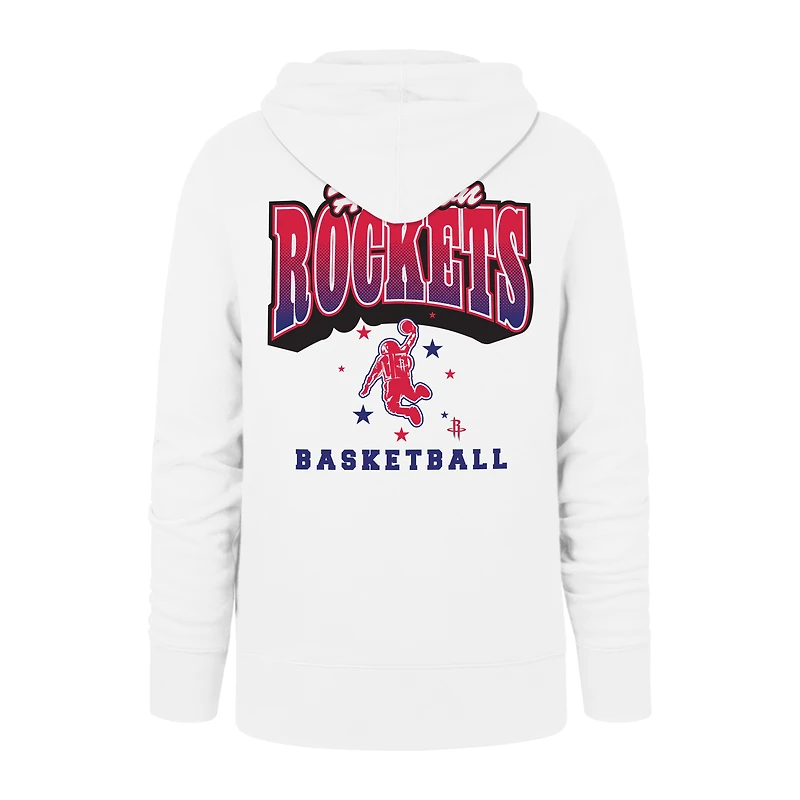 Men's '47 White Houston Rockets 2025/26 City Edition Jab Step Headline Hoodie