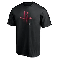 T-shirt noir pour homme avec mascotte Midnight des Houston Rockets