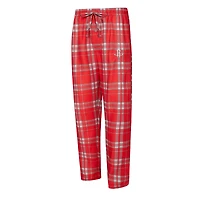 Men's Concepts Sport Red/Heather Gray Houston Rockets Regulate Long Sleeve T-Shirt & Plaid Pant Set