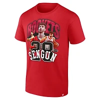 T-shirt Fanatics Alperen Sengun rouge Houston Rockets Notorious 4.0 pour homme
