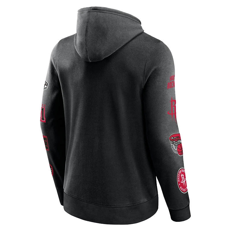 Sweat à capuche noir Houston Rockets Wild Winner Fanatics pour hommes