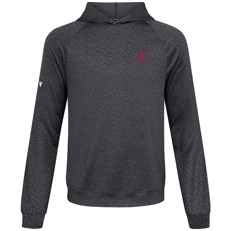 Sweat à capuche noir Challenger des Houston Rockets pour homme Levelwear