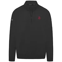 Men's Levelwear Black Houston Rockets Murray Quarter-Zip Pullover