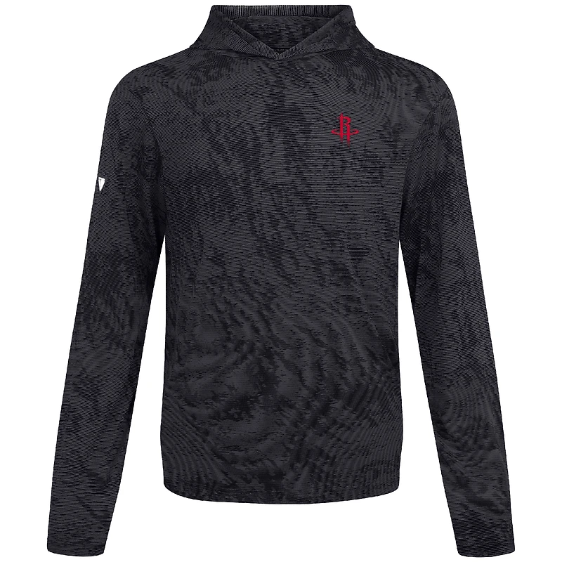 Men's Levelwear Black Houston Rockets Platform Pullover Hoodie