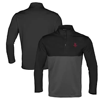 Haut noir à fermeture éclair quart de tour pour homme Levelwear Houston Rockets Pursue