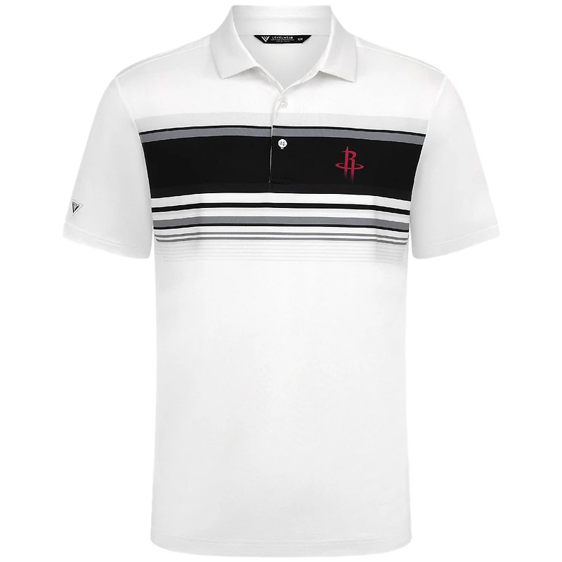 Polo blanc Onward des Houston Rockets pour homme Levelwear